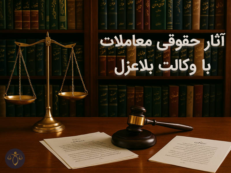 آثار حقوقی معاملات با وکالت بلاعزل